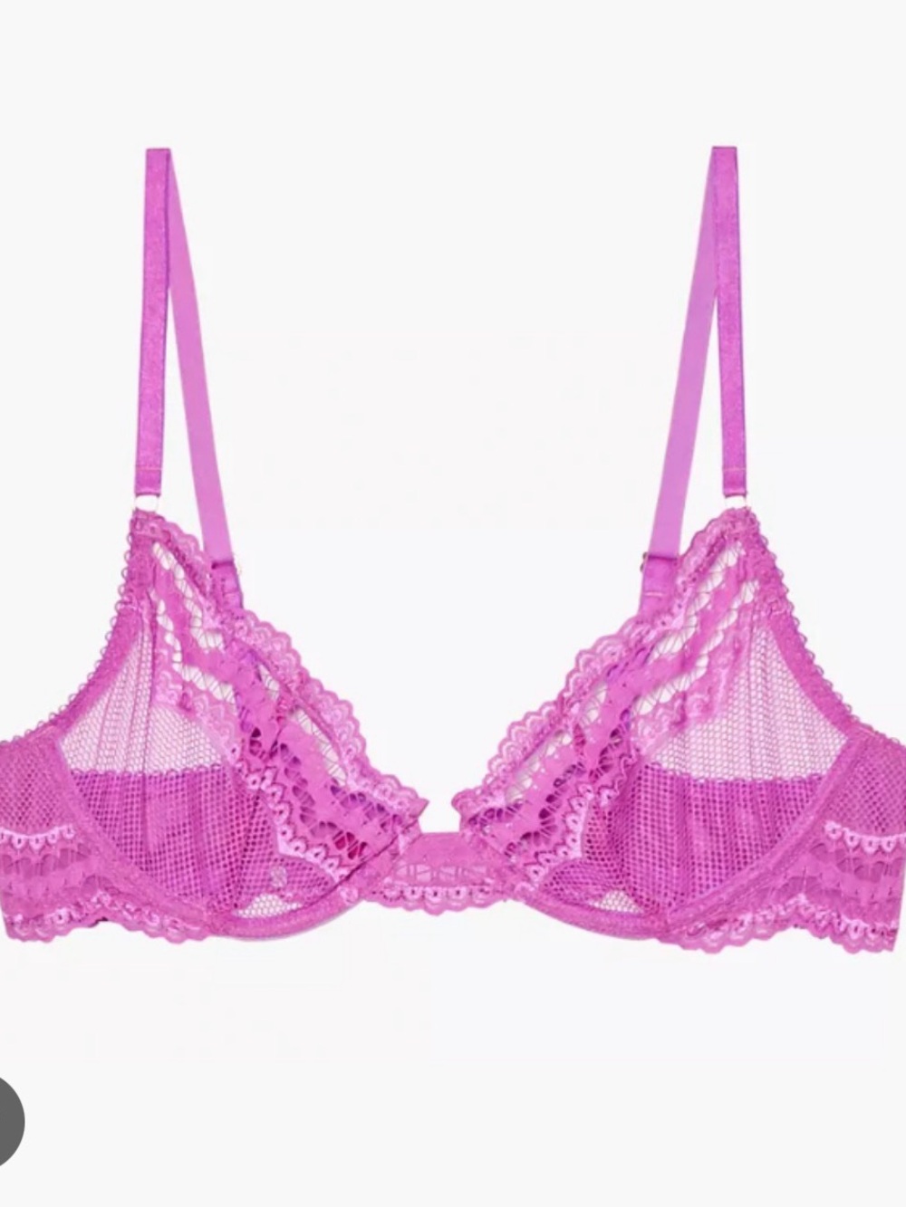 Savage x Fenty lingerie set in Hot Pink